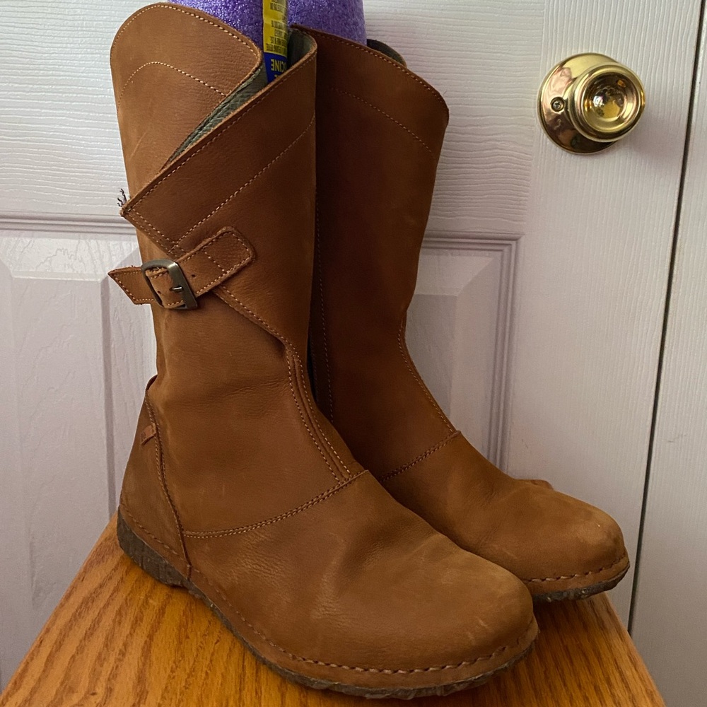 El‎ Naturalista Damen N916 Pleasant Angkor Brown Suede Calf Boots SZ 39 (8.5 US